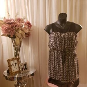 Enfocus casual beige & black dress